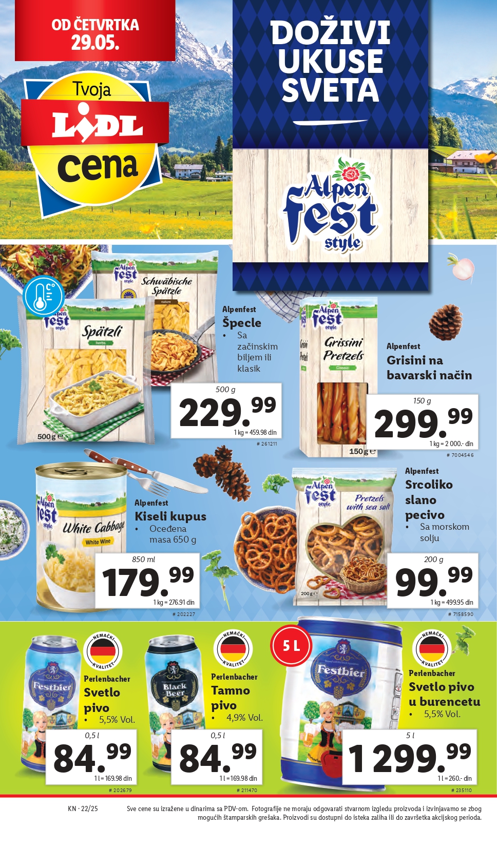 Lidl katalog PREHRANA 29.5-4.6.2025.