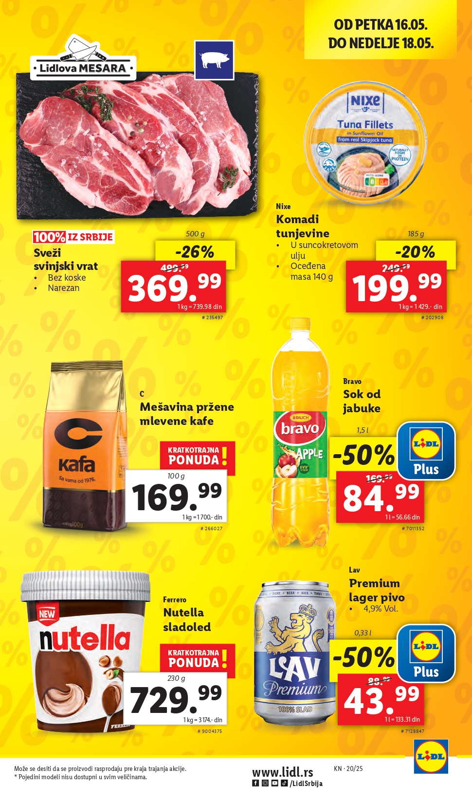 Lidl katalog PREHRANA 15-21.2025.