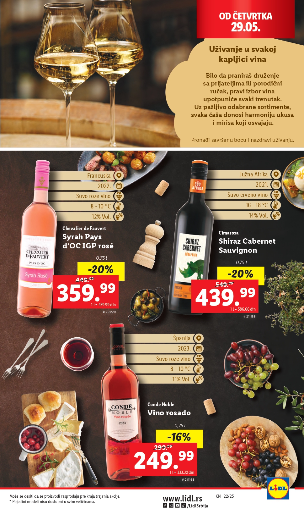 Lidl katalog PREHRANA 29.5-4.6.2025.