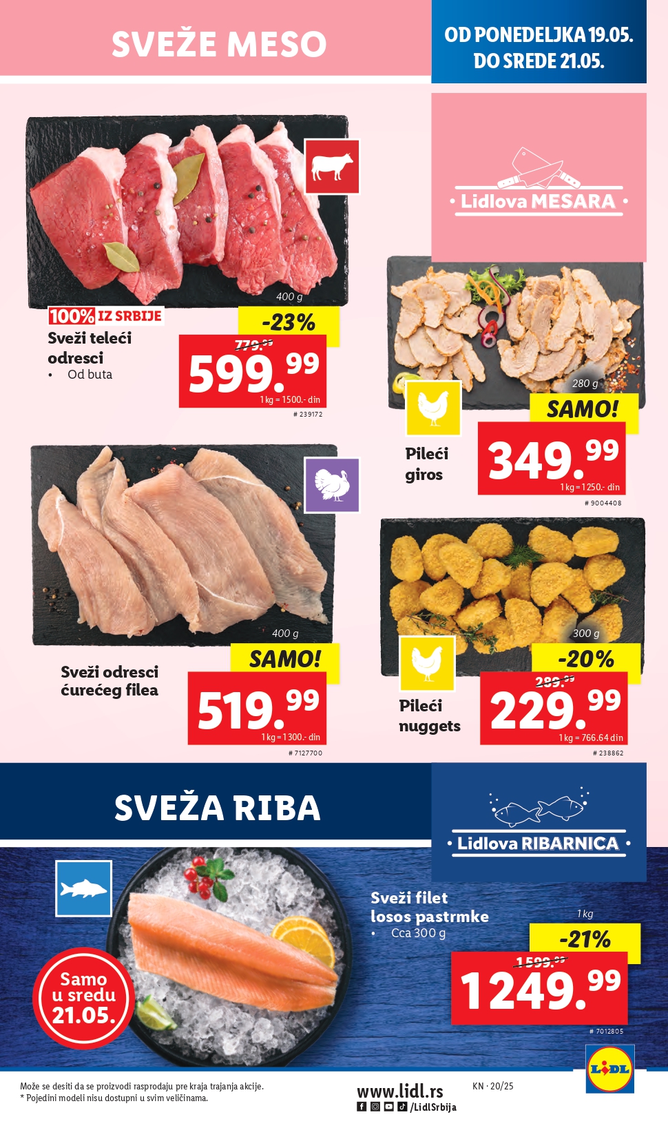Lidl katalog PREHRANA 15-21.2025.
