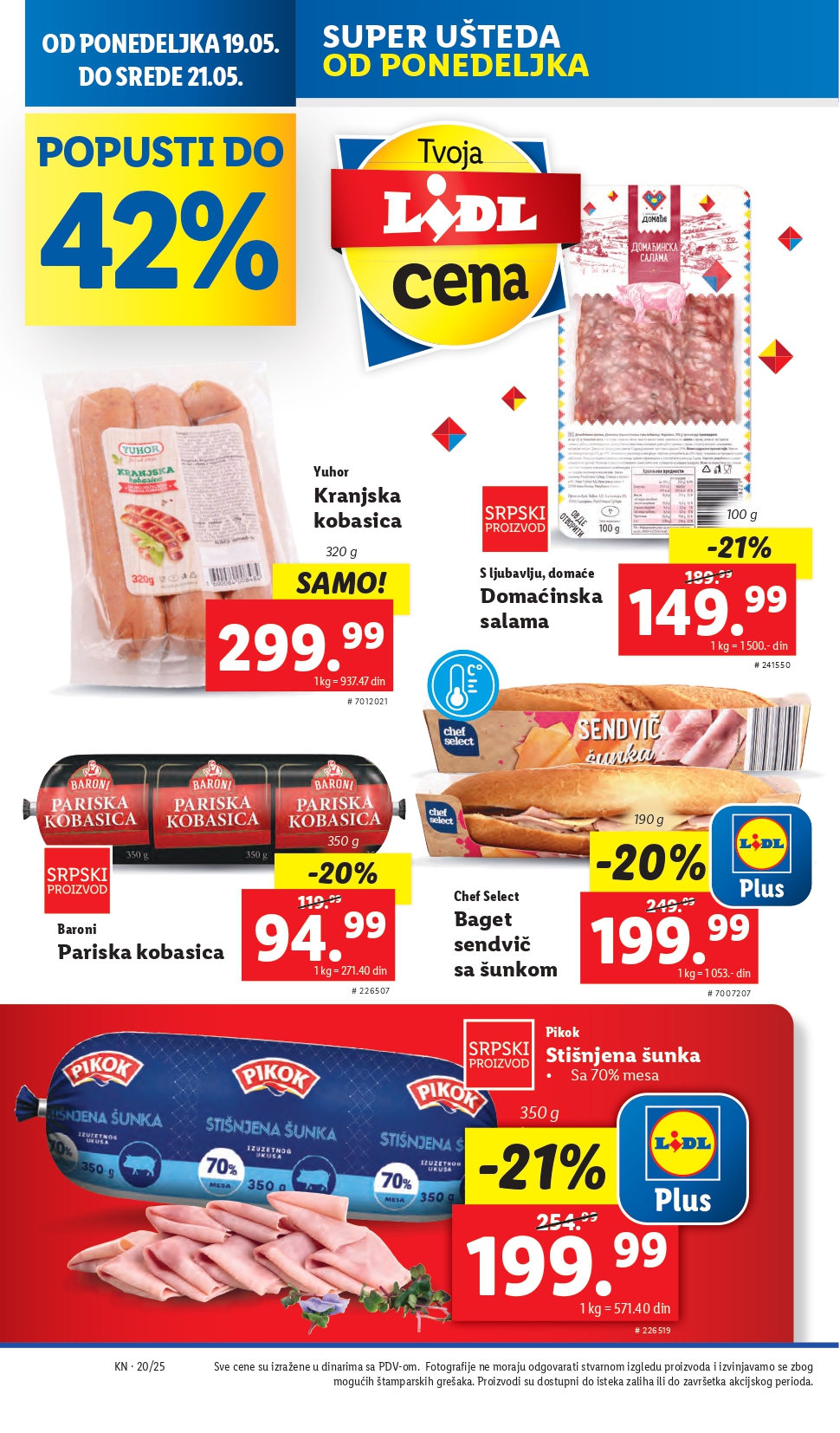 Lidl katalog PREHRANA 15-21.2025.