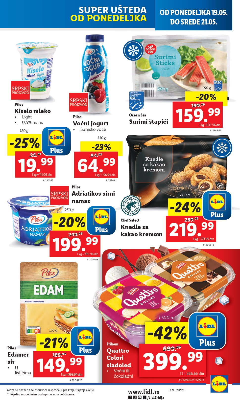Lidl katalog PREHRANA 15-21.2025.