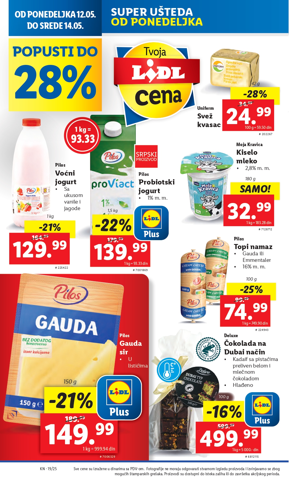 Lidl katalog PREHRANA 8-14.5.2025.