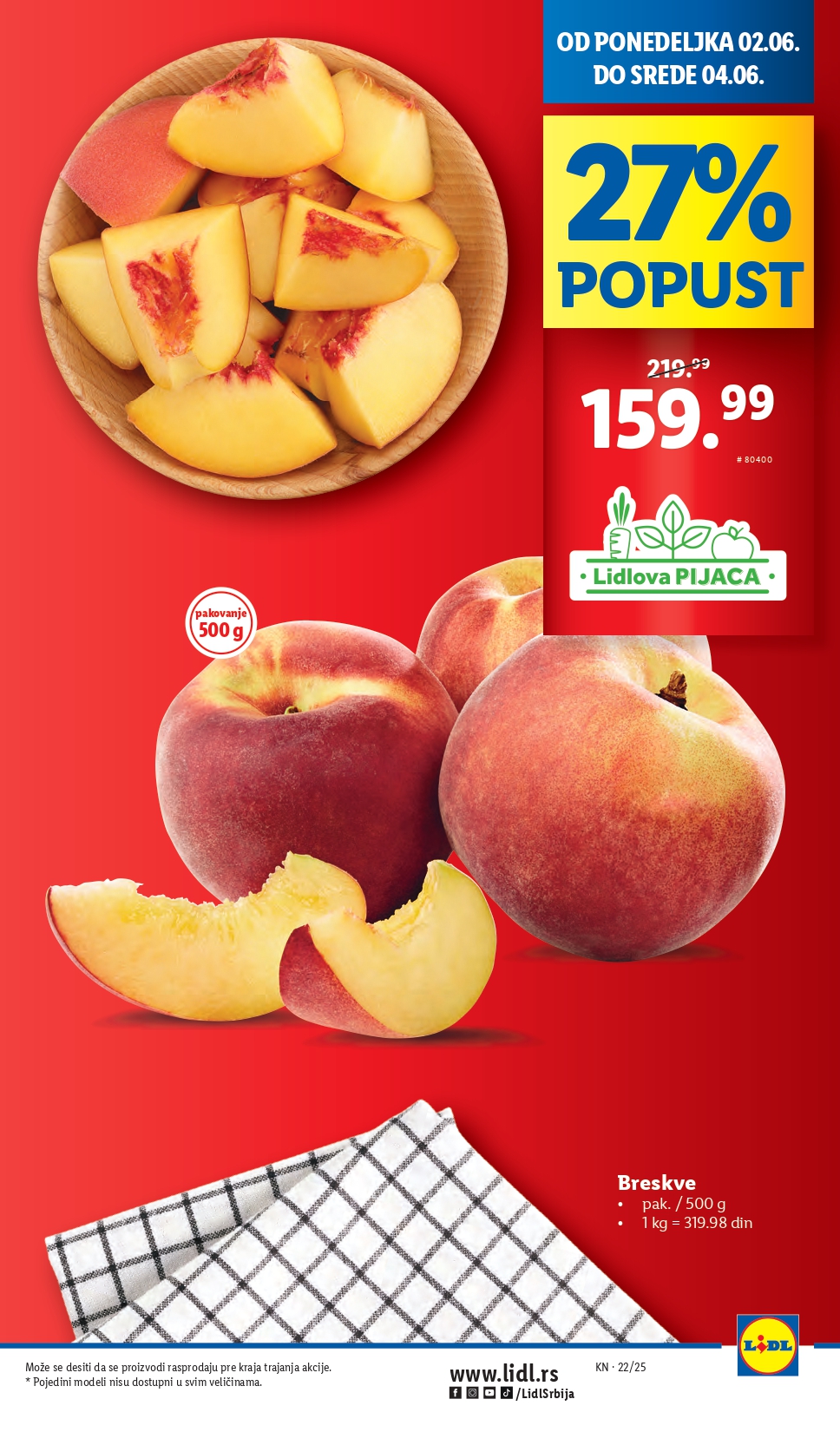 Lidl katalog PREHRANA 29.5-4.6.2025.