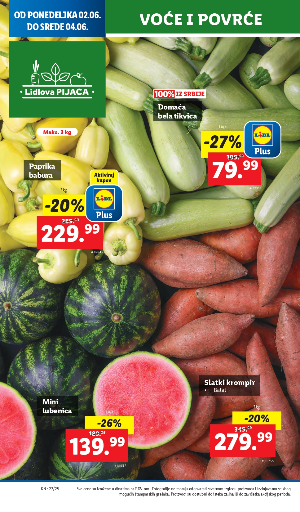 Lidl katalog PREHRANA 29.5-4.6.2025.
