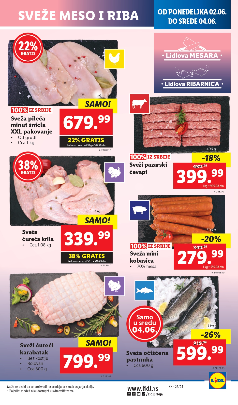 Lidl katalog PREHRANA 29.5-4.6.2025.