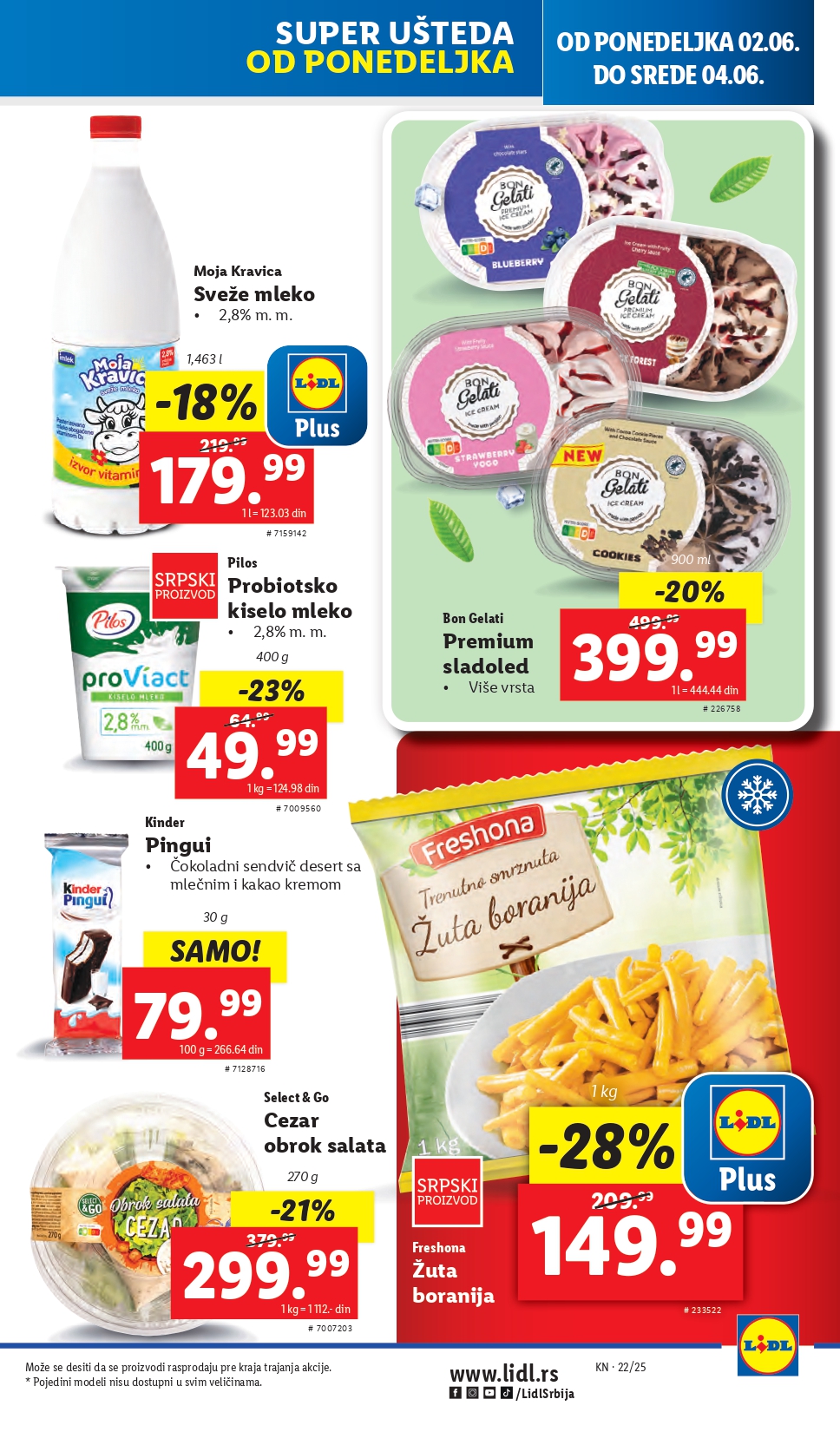 Lidl katalog PREHRANA 29.5-4.6.2025.