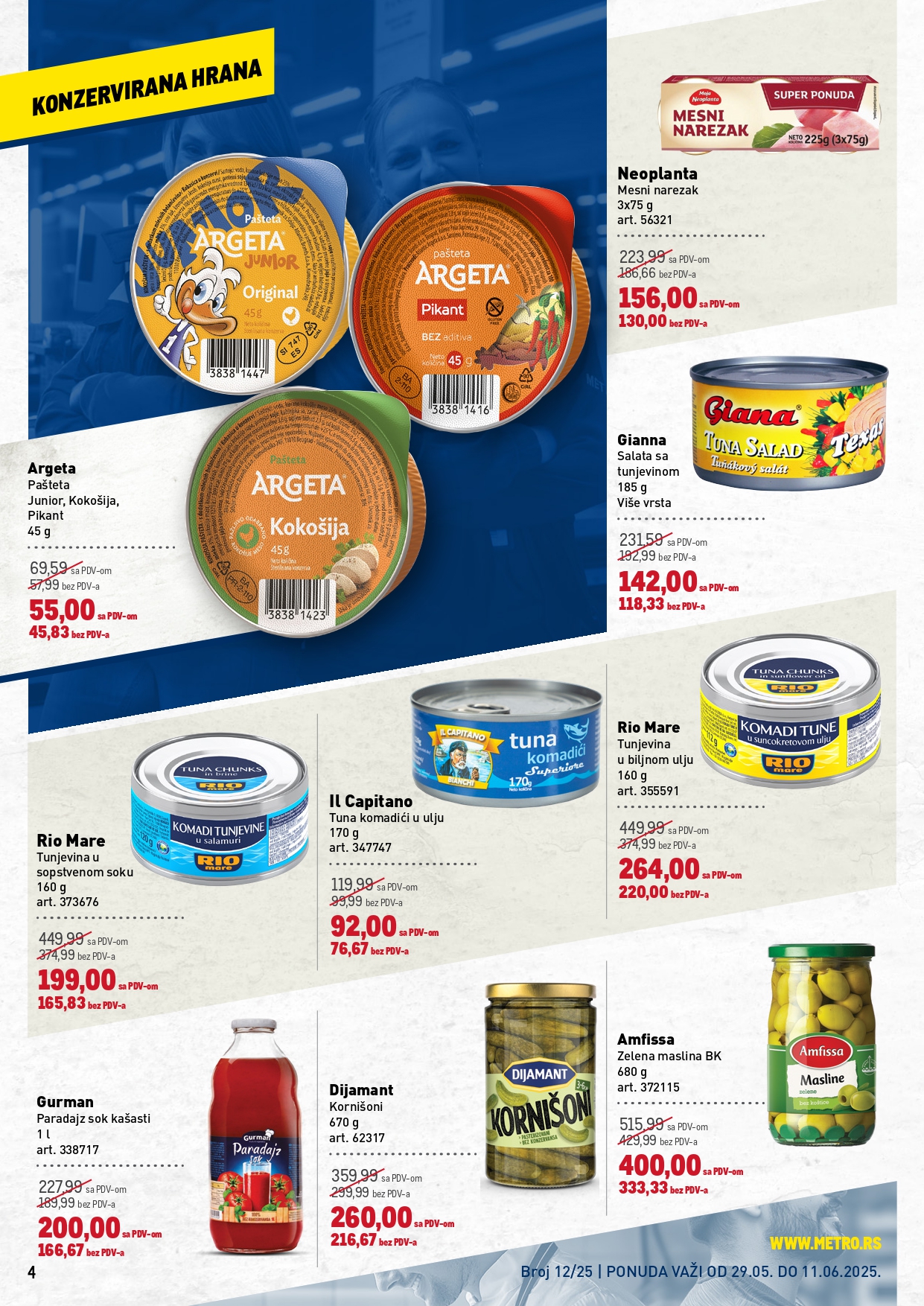 Metro katalog PREHRANA/NEPREHRANA 29.5-11.6.2025.