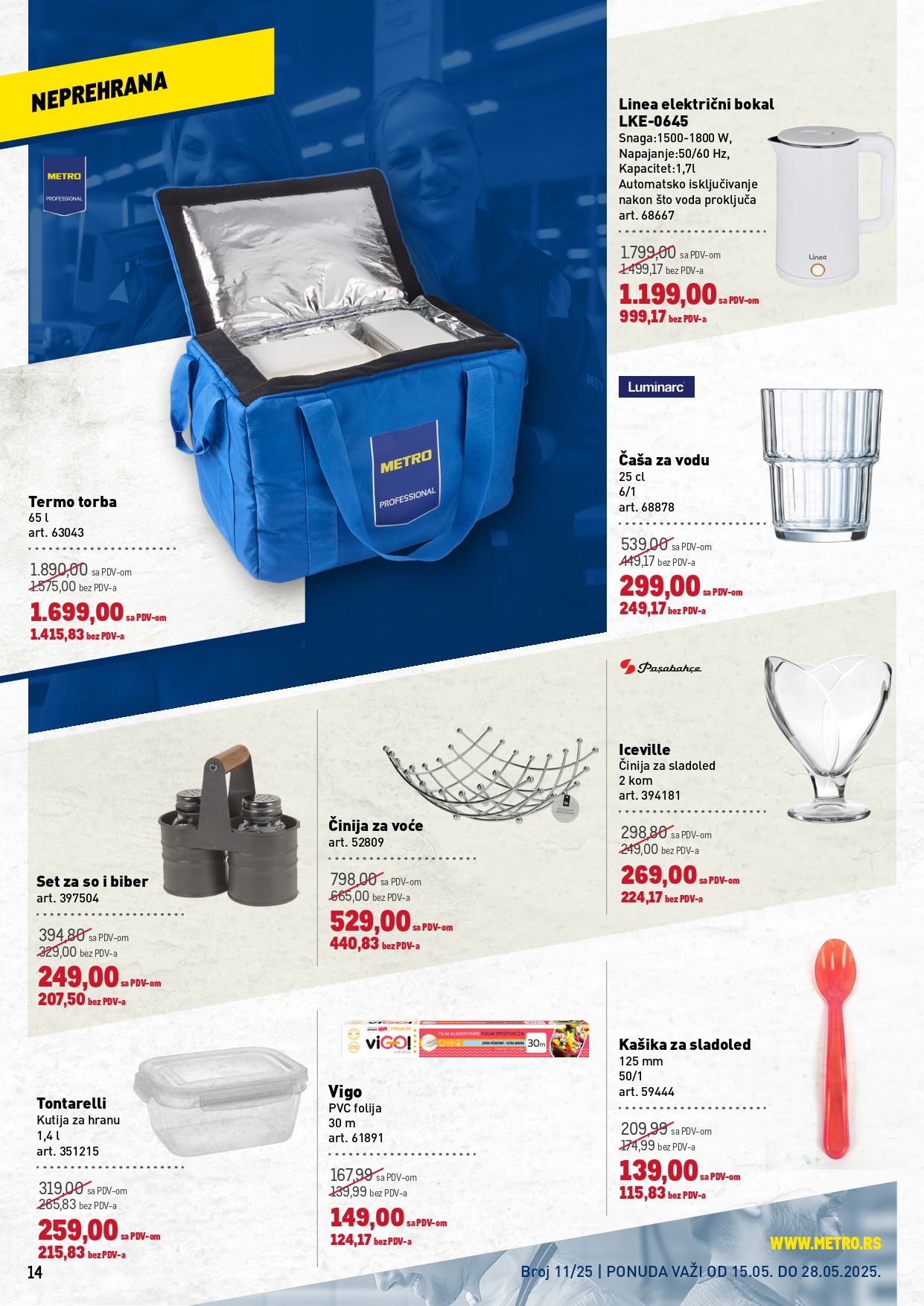 Metro katalog PREHRANA/NEPREHRANA 15-28.5.2025.