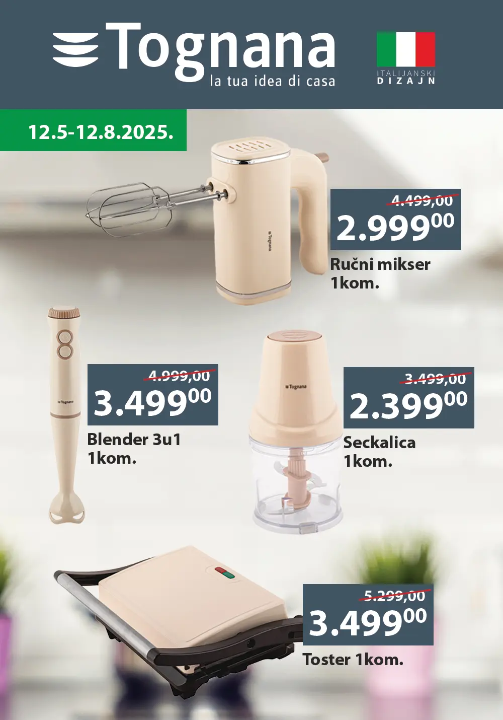 Univerexport akcija TOGNANA – sniženje do 12.8.2025.