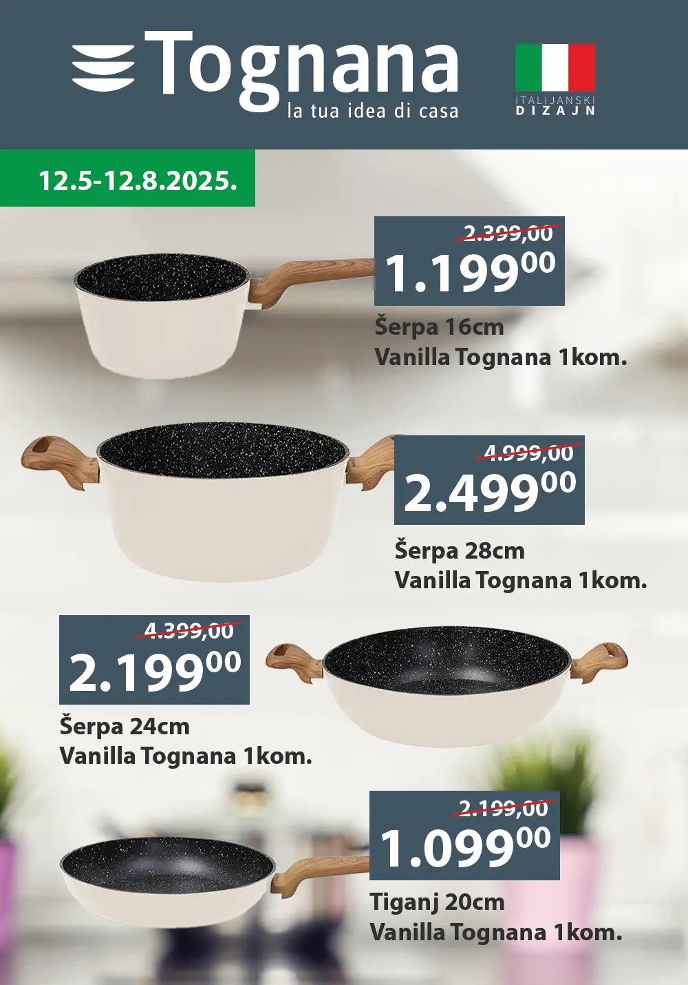 Univerexport akcija TOGNANA – sniženje do 12.8.2025.