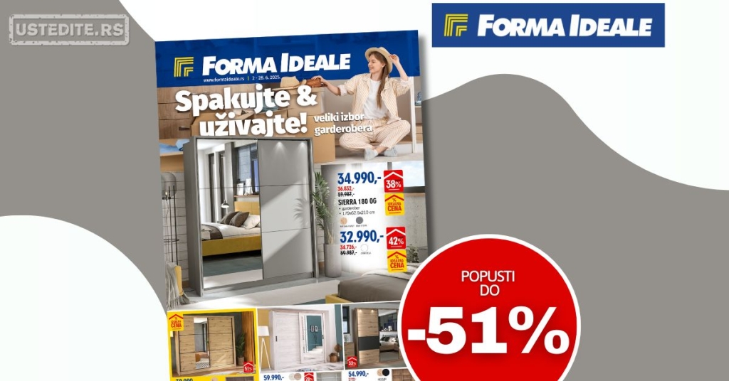 Forma Ideale katalog GARDEROBERI 2-28.6.2025.