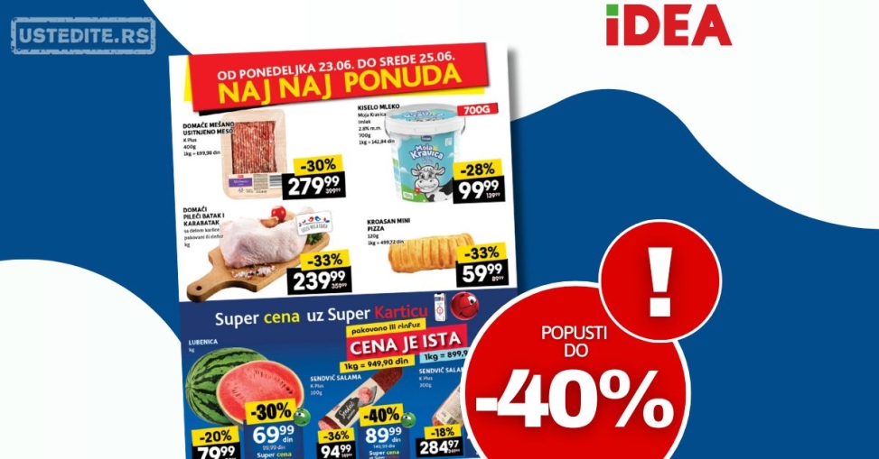 Idea NAJBOLJA PONUDA 23-25.6.2025.