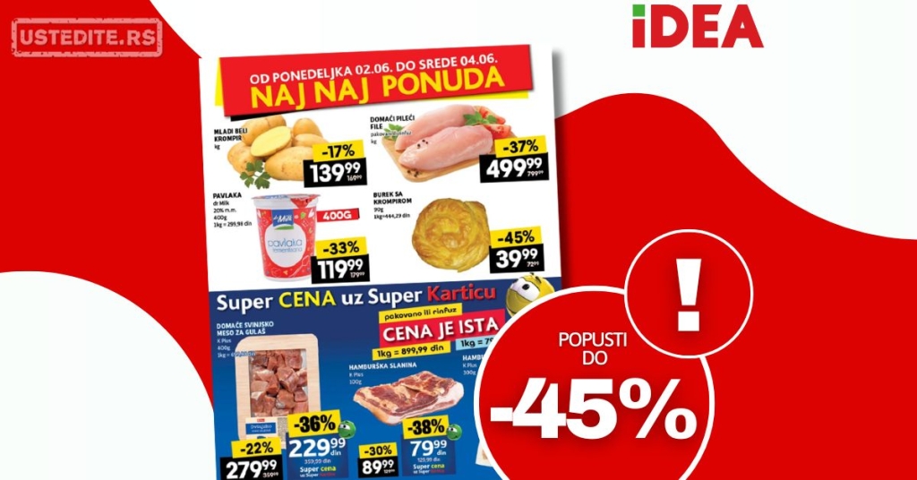 Idea NAJBOLJA PONUDA 2-4.6.2025.