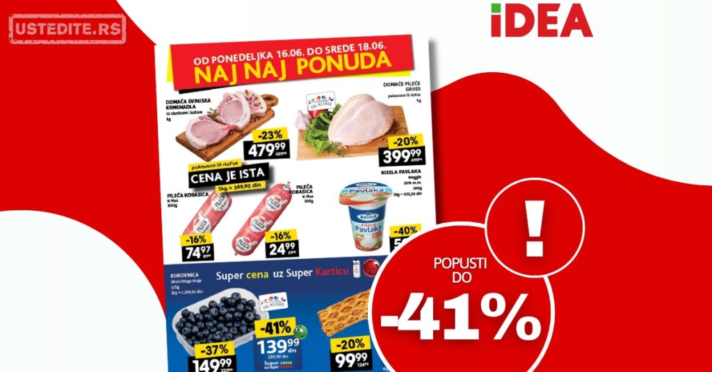 Idea NAJBOLJA PONUDA 16-18.6.2025.