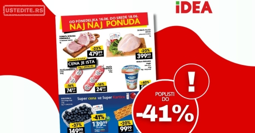 Idea NAJBOLJA PONUDA 16-18.6.2025.