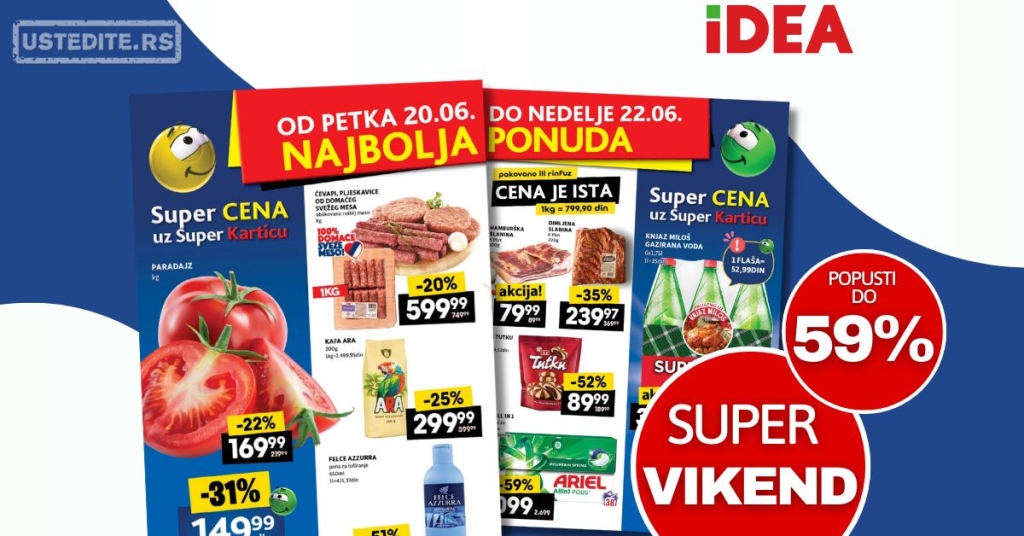 Idea VIKEND AKCIJA 20-22.6.2025.