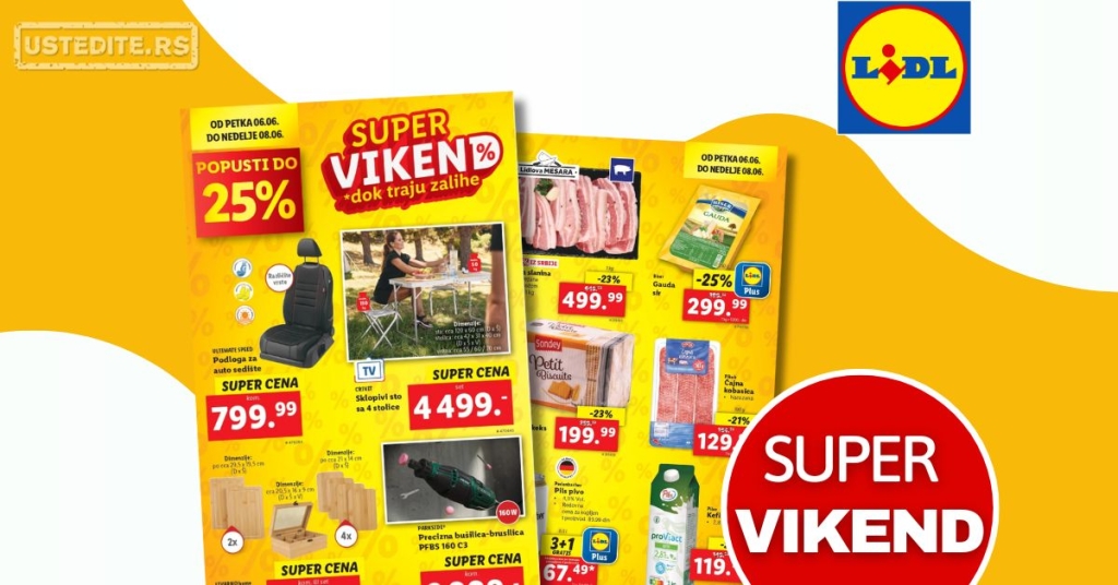 Lidl VIKEND AKCIJA 6-8.6.2025.