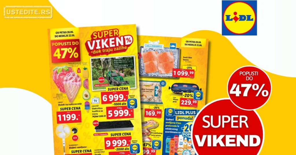 Lidl VIKEND AKCIJA 20-22.6.2025.