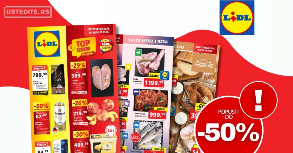 Lidl katalog PREHRANA 26.6-2.7.2025.