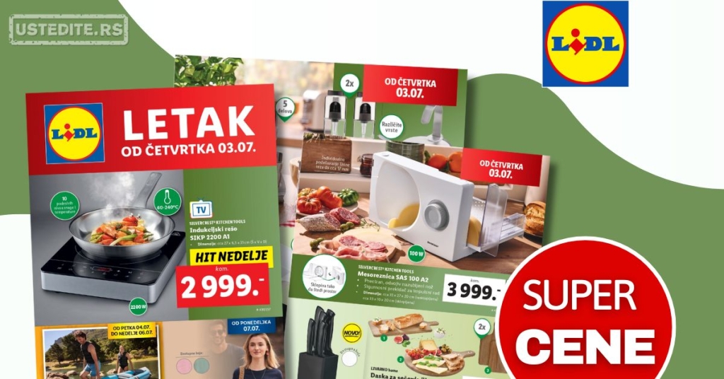 Lidl katalog NEPREHRANA 3-9.7.2025.