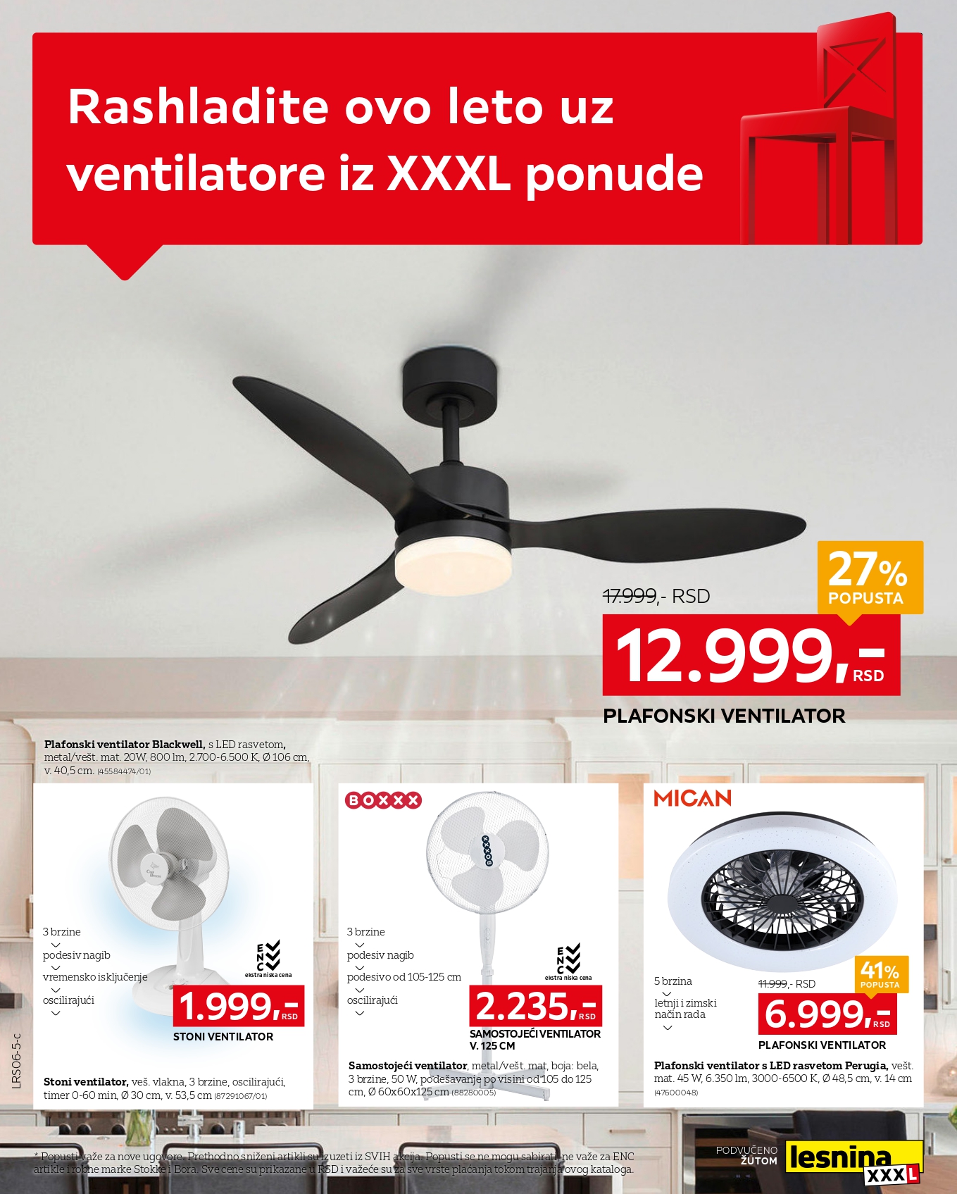 Lesnina XXXL katalog SPECIJAL VENTILATORA 6.6-4.7.2025.