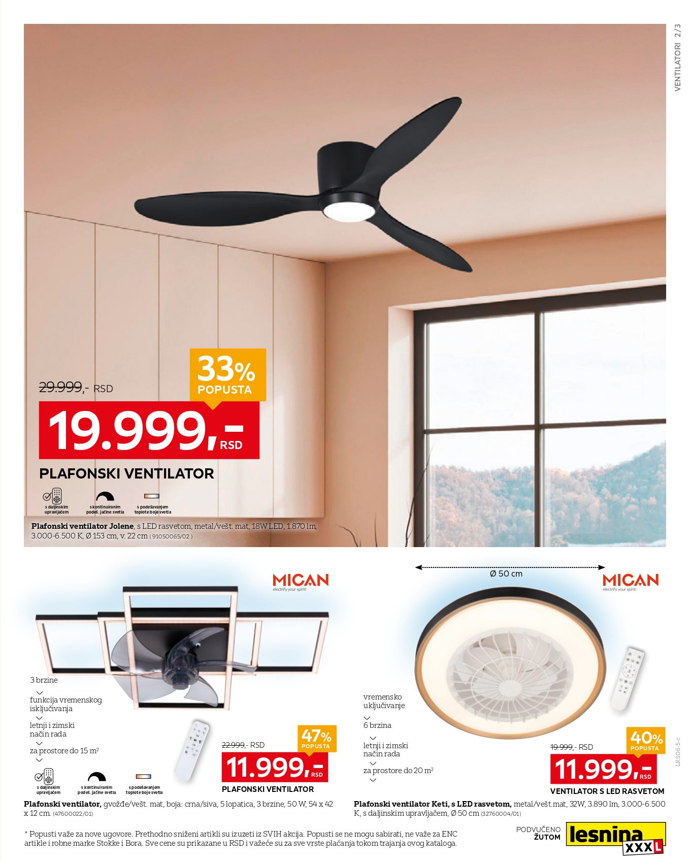 Lesnina XXXL katalog SPECIJAL VENTILATORA 6.6-4.7.2025.