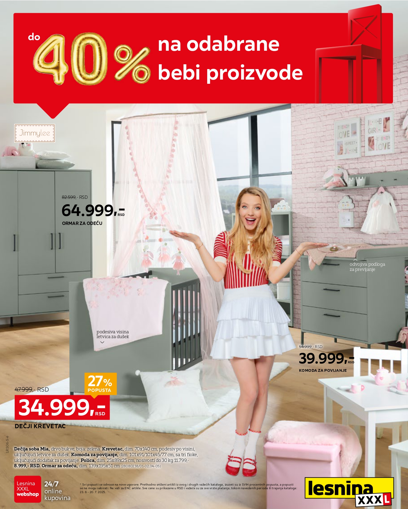 Lesnina XXXL katalog BABY SPECIJAL 23.6-20.7.2025.