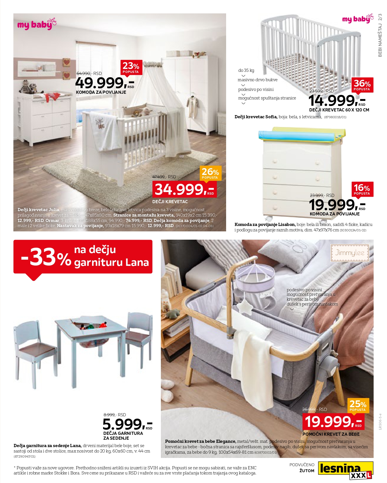 Lesnina XXXL katalog BABY SPECIJAL 23.6-20.7.2025.