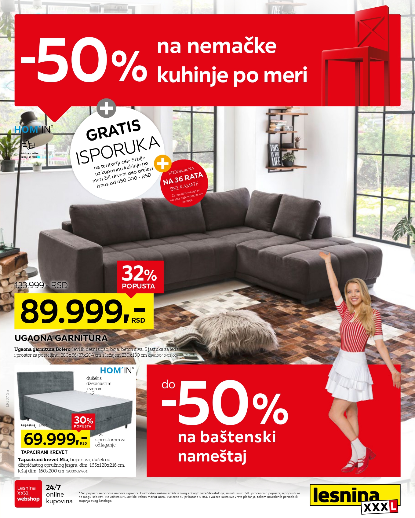 Lesnina XXXL katalog RASPRODAJA 30.6-27.7.2025.