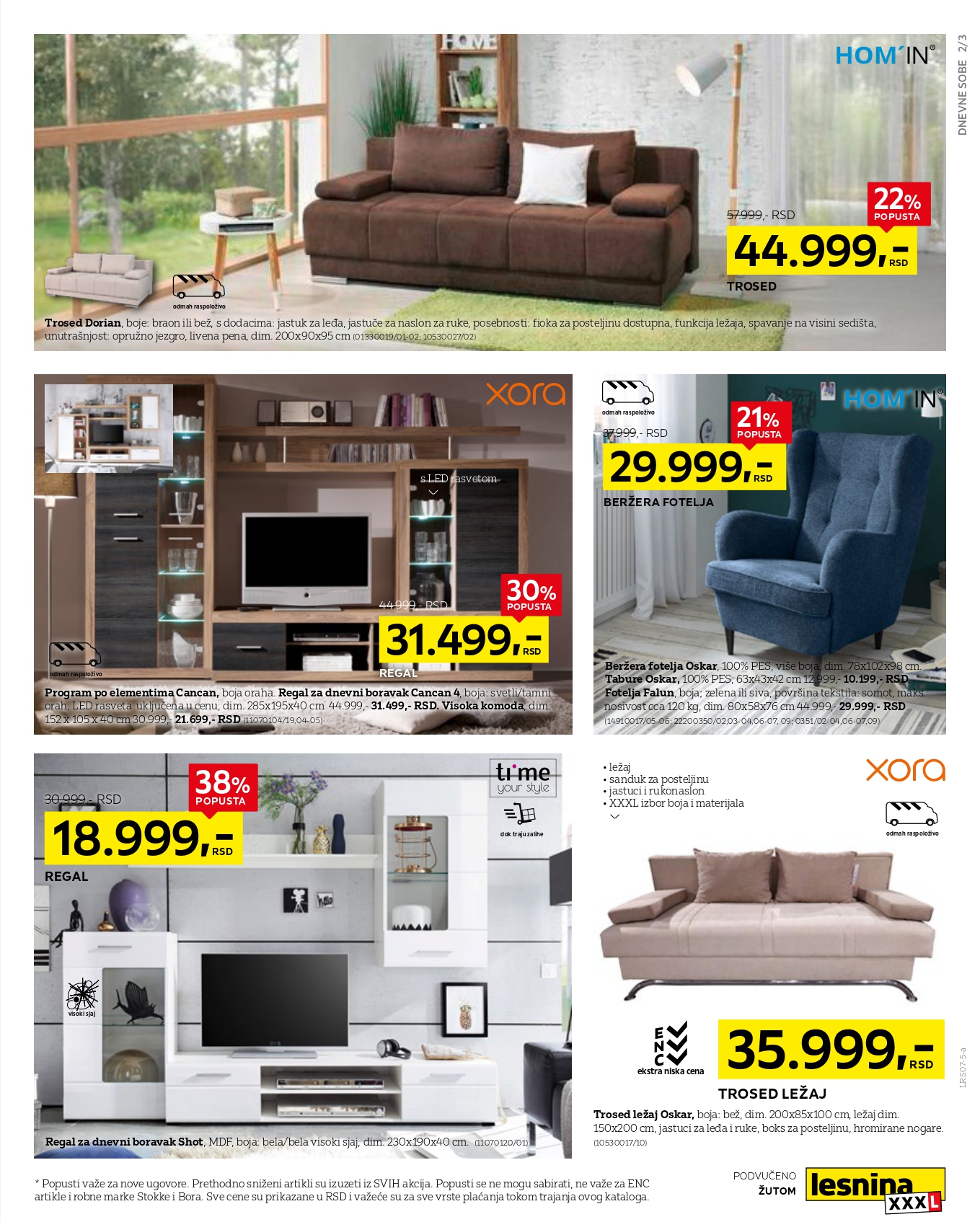 Lesnina XXXL katalog RASPRODAJA 30.6-27.7.2025.