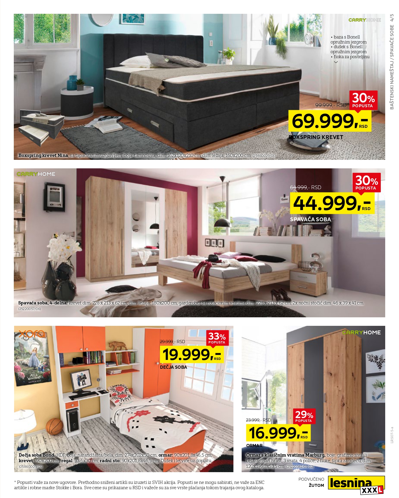 Lesnina XXXL katalog RASPRODAJA 30.6-27.7.2025.