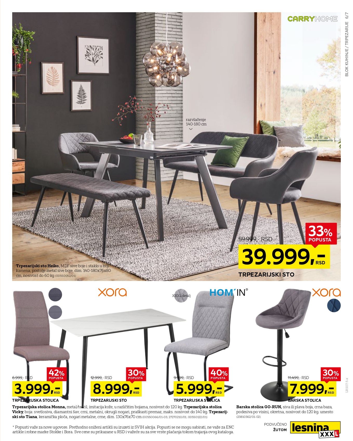 Lesnina XXXL katalog RASPRODAJA 30.6-27.7.2025.