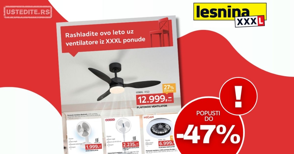 Lesnina XXXL katalog SPECIJAL VENTILATORA 6.6-4.7.2025.