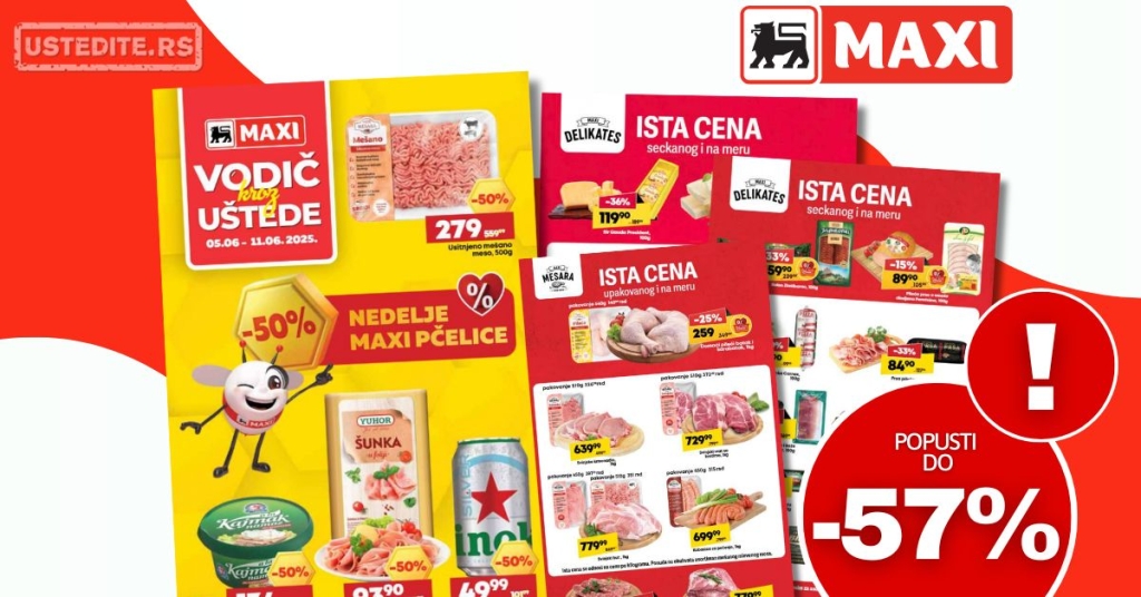 Mega Maxi katalog VODIČ KROZ UŠTEDE 5-11.6.2025.