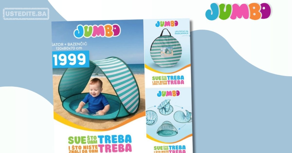 Jumbo SKLOPIVI ŠATOR jun 2025.