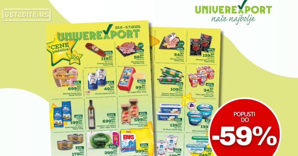 Univerexport katalog CENE PADALICE 23.6-6.7.2025.