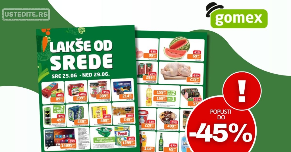 Gomex katalog LAKŠE OD SREDE 25-29.6.2025.