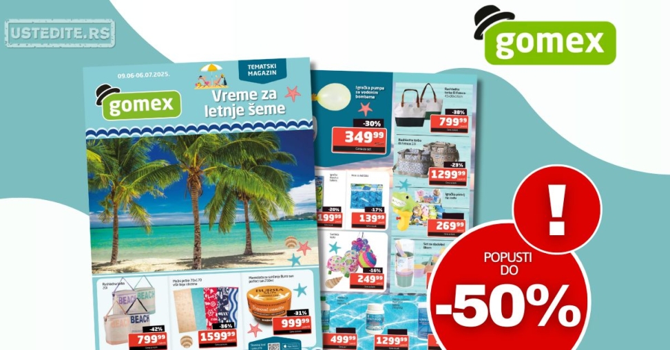 Gomex katalog TEMA MESECA 9.6-6.7.2025.
