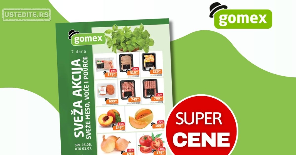 Gomex SVEŽA AKCIJA 25.6-1.7.2025.