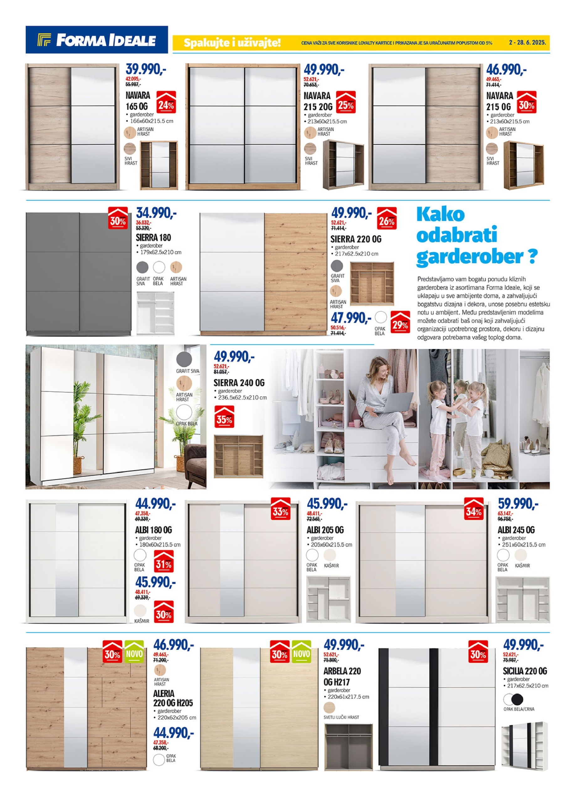 Forma Ideale katalog GARDEROBERI 2-28.6.2025.