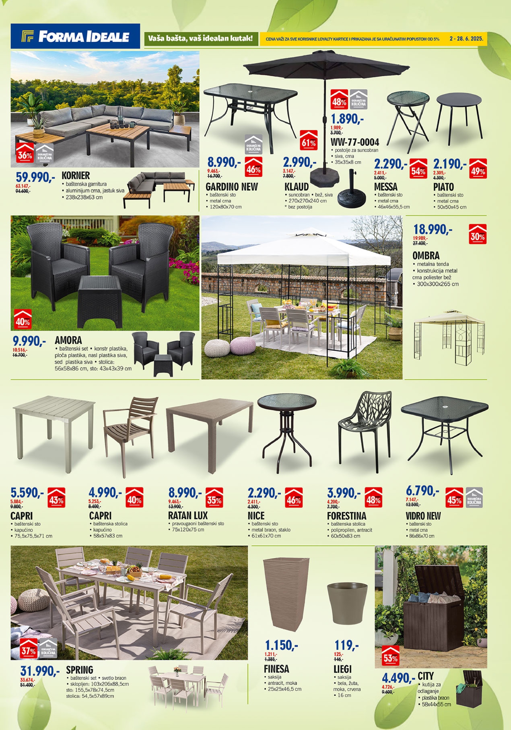 Forma Ideale katalog VAŠA BAŠTA 2-28.6.2025.