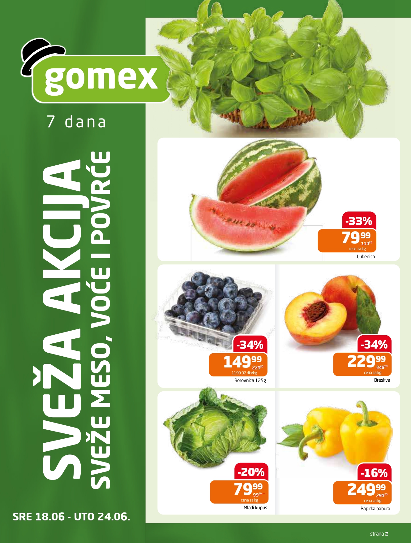Gomex katalog AKCIJE IZ ŠEŠIRA 18.6-1.7.2025.