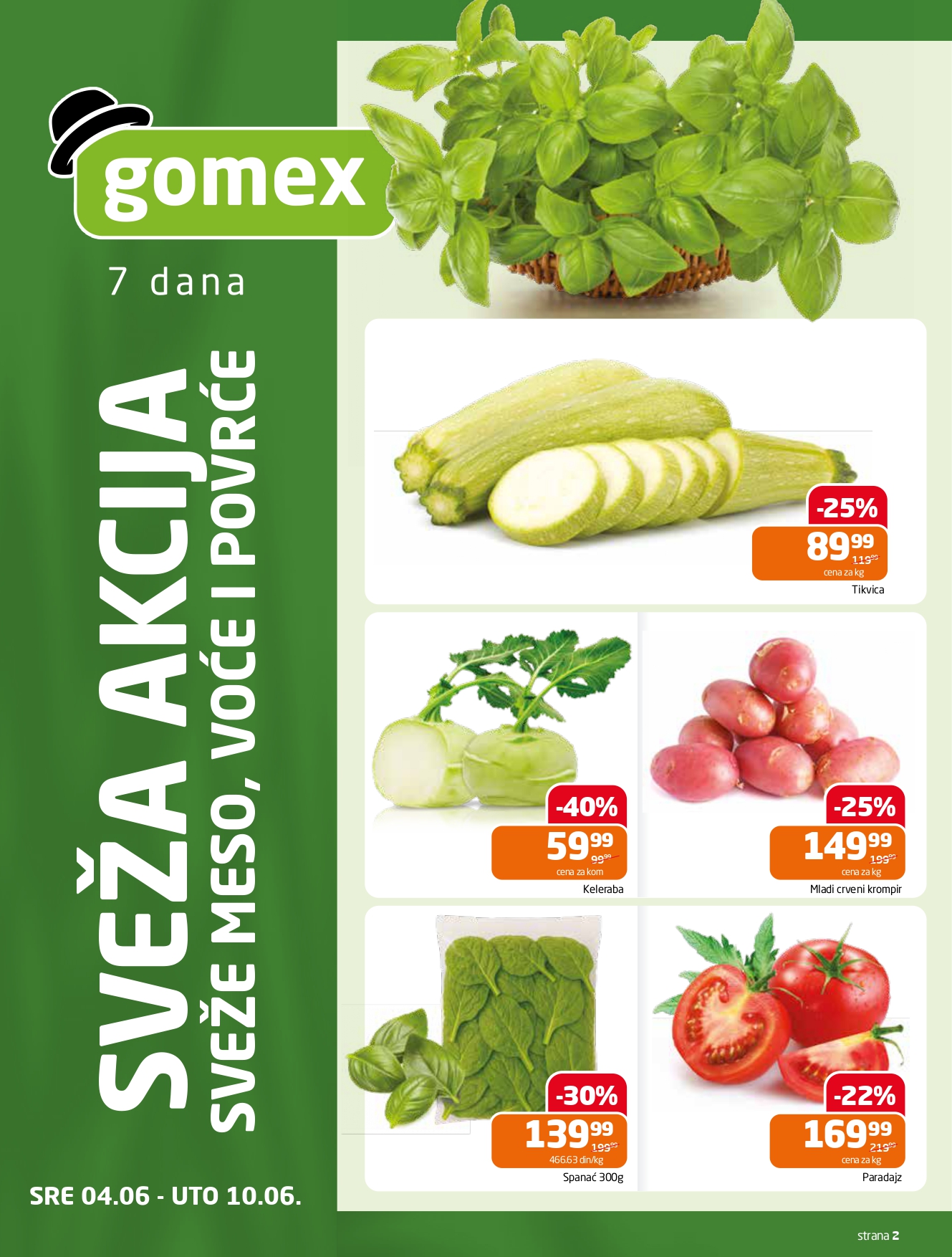 Gomex katalog AKCIJE IZ ŠEŠIRA 4-17.6.2025.