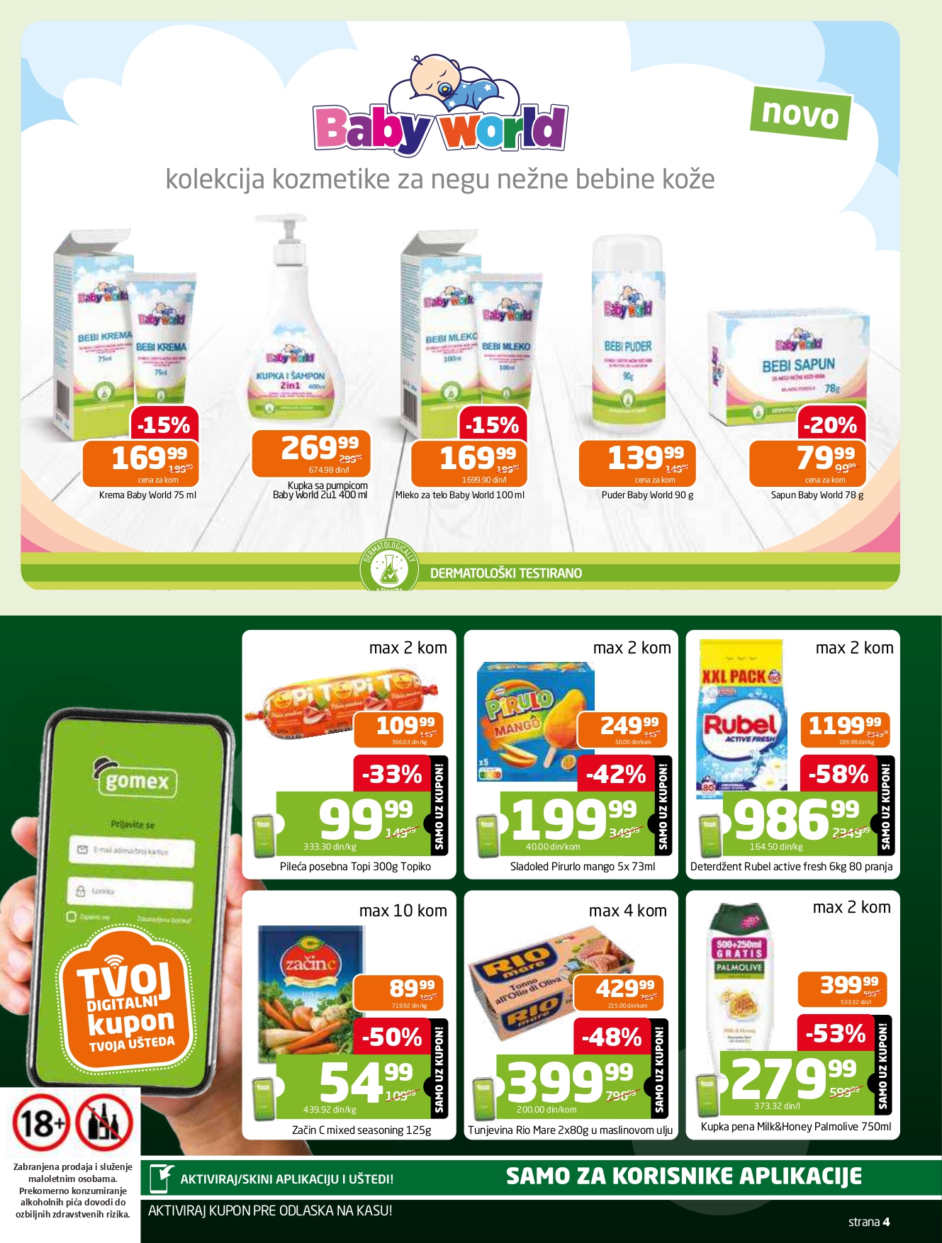 Gomex katalog AKCIJE IZ ŠEŠIRA 18.6-1.7.2025.