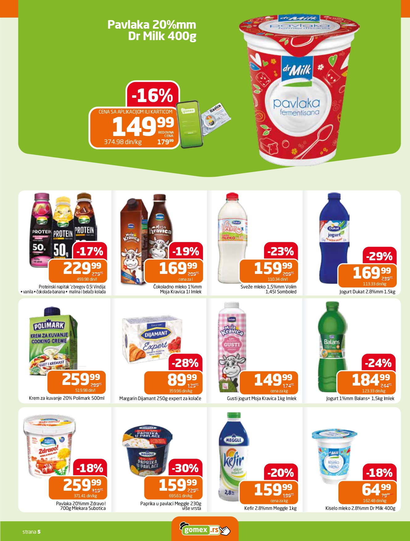Gomex katalog AKCIJE IZ ŠEŠIRA 4-17.6.2025.