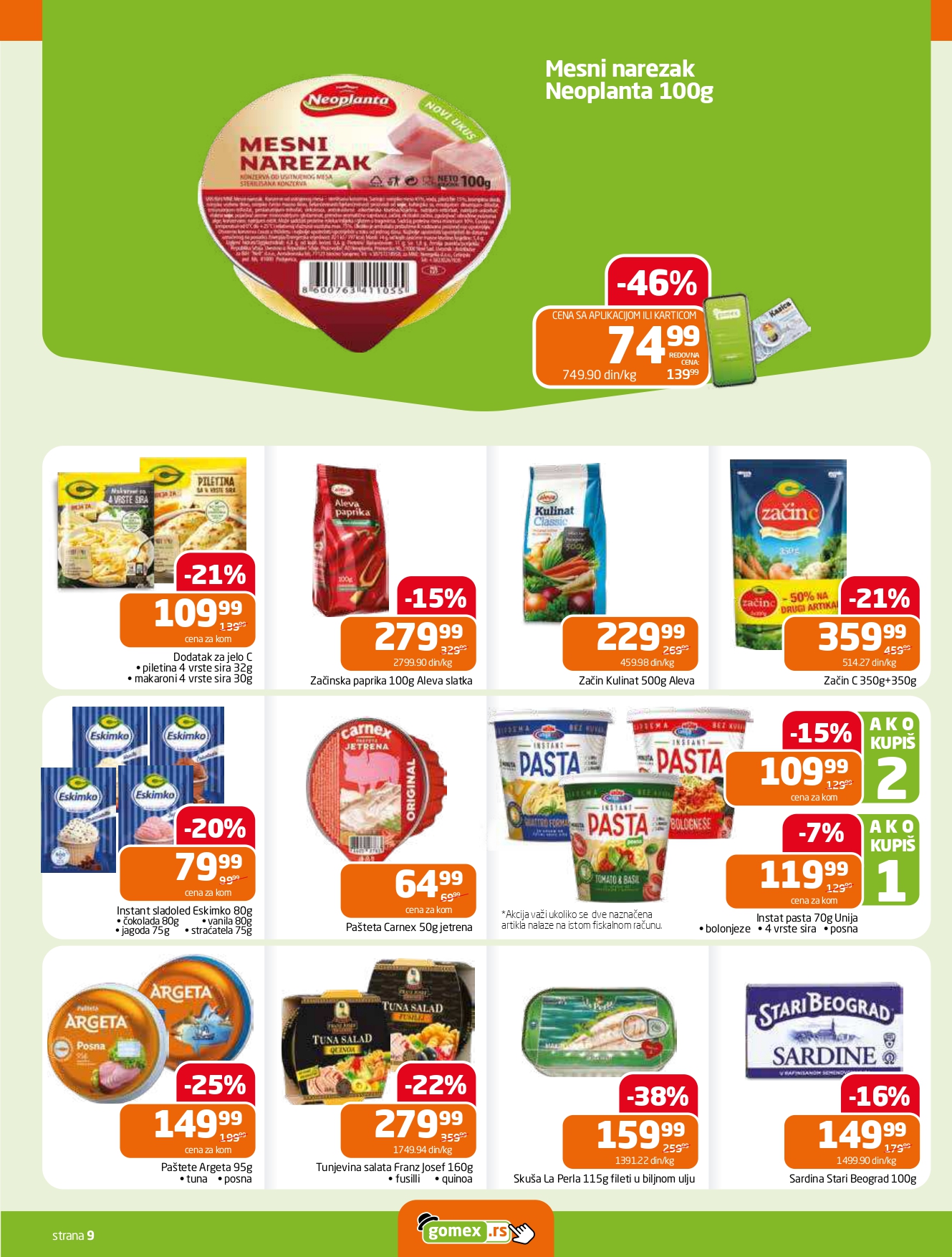 Gomex katalog AKCIJE IZ ŠEŠIRA 18.6-1.7.2025.
