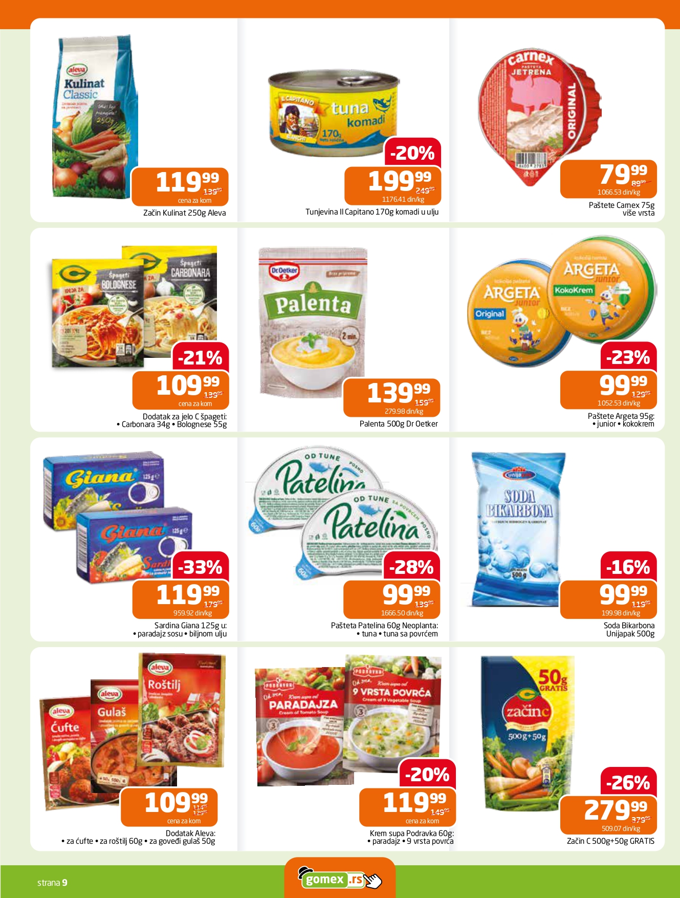 Gomex katalog AKCIJE IZ ŠEŠIRA 4-17.6.2025.