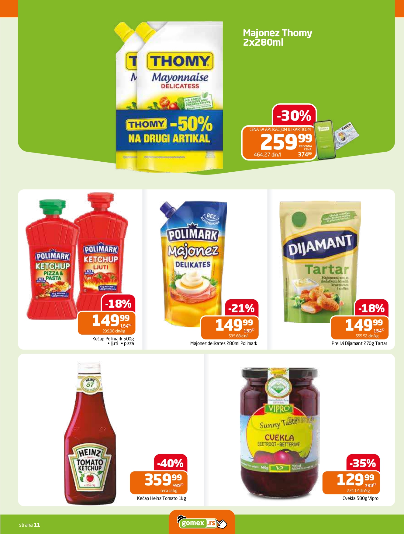 Gomex katalog AKCIJE IZ ŠEŠIRA 18.6-1.7.2025.