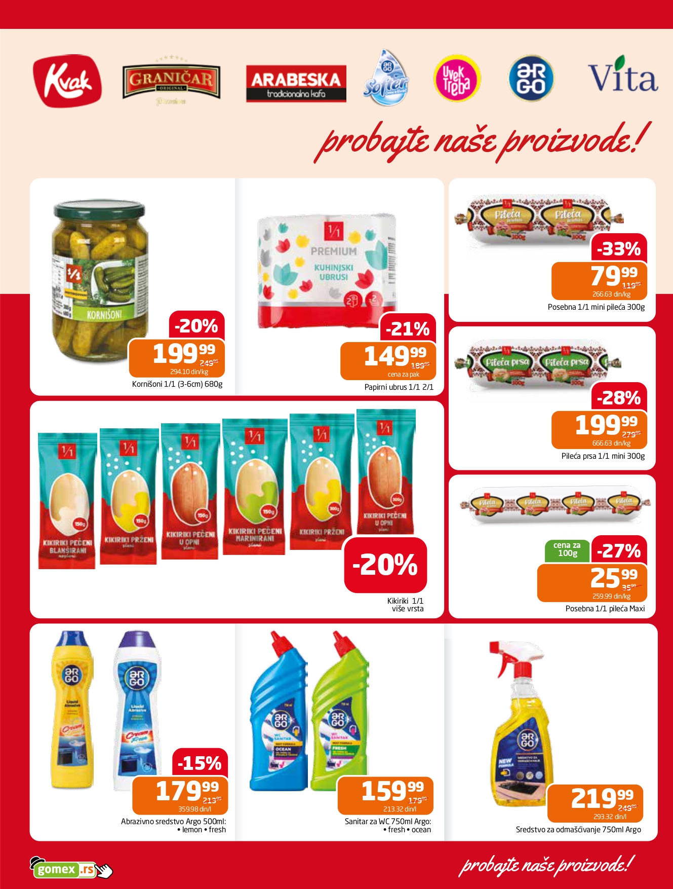 Gomex katalog AKCIJE IZ ŠEŠIRA 4-17.6.2025.